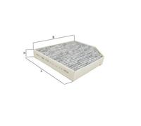 Innenraumluftfilter mit Aktivkohle MAHLE KNECHT LAK 386