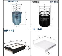 Filtron Filterset, Inspektionspaket für Citroën C4 AIRCROSS Peugeot 4008