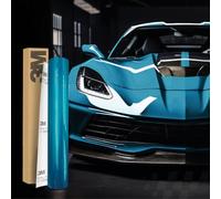 Finest Folia 3M 2080 Car Wrapping Folie 30x152cm Selbstklebende Autofolie für Auto Motorrad Boot 3D Lackschutzfolie mit Luftkanälen zum Folieren (G356 Gloss Atomic Teal)