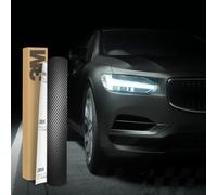 3M 2080 Car Wrapping Folie 30x152cm Selbstklebende Autofolie für Auto Motorrad Boot 3D Lackschutzfolie mit Luftkanälen zum Folieren (CFS12 Carbon Fiber Black)