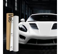 Finest Folia 3M 2080 M10 Matte White 30x152cm Car Wrapping Autofolie | Selbstklebende Vinyfolie mit Luftkanälen - wasserfeste Folie für Auto Motorrad Boot als Lackschutzfolie UV-beständig