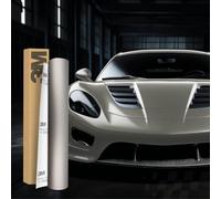 3M 2080 Car Wrapping Folie 30x152cm Selbstklebende Autofolie für Auto Motorrad Boot 3D Lackschutzfolie mit Luftkanälen zum Folieren (M230 Matte Gray Aluminum)