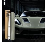 3M 2080 Car Wrapping Folie 30x152cm Selbstklebende Autofolie für Auto Motorrad Boot 3D Lackschutzfolie mit Luftkanälen zum Folieren (S49 Satin Sandstone)