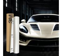 3M 2080 Car Wrapping Folie 30x152cm Selbstklebende Autofolie für Auto Motorrad Boot 3D Lackschutzfolie mit Luftkanälen zum Folieren (SP10 Satin Pearl White)