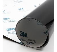 Finest-Folia Auto Folie 3M 2080-G12 Glanz Schwarz 30x152 cm Autofolie Zierleisten Chrom Delete Blasenfrei (3M 2080-G12)