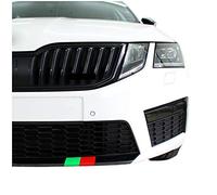 Finest Folia Stoßstangen Front Aufkleber kompatibel mit Skoda Oktavia Stripe Sticker Set je 60x9 cm Dekor Folie selbstklebend Auto Zubehör K030