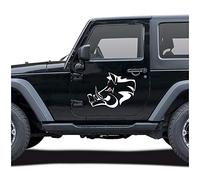 Finest-Folia UG Wildschwein Aufkleber Folie Dekor für Auto Kfz Zubehör Keiler Kopf Motiv Wildsau Eber Jagen Jäger Förster Jagd Autoaufkleber KX042