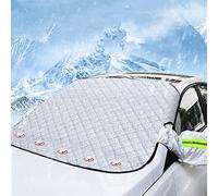FINEVERNEK Abdeckung Auto Frontscheibe Winter Frostabdeckung Sonnenschutz Auto Frontscheibenabdeckung mit 5 Magneten, Windschutzscheibenabdeckung für Pkw, SUV, Auto, gegen Schnee, EIS, Frost, Staub