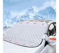 FINEVERNEK Auto Frontscheibenabdeckung mit 9 Magneten,Frostschutz Auto Frontscheibe,Autoabdeckung Winter Windschutzscheibenabdeckung für Pkw, SUV, Auto,Gegen Schnee,EIS, Staub,Frost