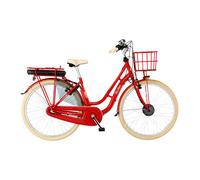 FISCHER City E-Bike Cita Retro 2.0 - rot, RH 48 cm, 28 Zoll, 418 Wh Rücktritt