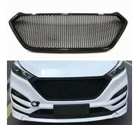 Fit For Hyundai Tucson 2016-2018 Carbon Fiber Front Bumper Grille Grill Mesh 1pc