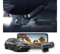 FITCAMX 4K Dual Dashcam passend für Toyota C-HR 2020 2019 2018 2017(10,3 cm) equipped with Toyota Safety Sense 1.0(Modell A), UHD 2160P+1080P, OEM Dashcam Auto Vorne Hinten WiFi, G-Sensor, 128GB Karte
