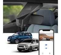 Fitcamx Dashcam 4K Geeignet für Citroen Berlingo and Peugeot Rifter 2018-2023, Integrierte OEM Daschcam Auto UHD 2160P Video WiFi, Loop-Aufnahme, G-Sensor, Night Vision, WDR, Plug & Play, 64GB Karte