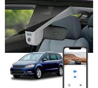 Fitcamx Dashcam 4k Passend für VW Sharan 7N 2016 2017 2018 2019 2020 2021, Autokamera 2160P UHD Video WiFi, G-Sensor, Loop-Aufnahm, Nachtsicht, WDR Dasch-cam Auto, OEM Volkswagen Zubehör, 64GB Karte