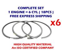 Fits Deutz 6 Zylinder Kolbenringe 102mm STD TD17205 08-744700-00 6128cc