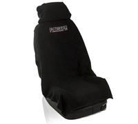 fixcape Baumwolle Schonbezug Autositz vorne universal schwarz, Auto-Sitzbezug Vordersitze Frottee, Autositzschoner Cotton, Auflage Schutz Fahrersitz