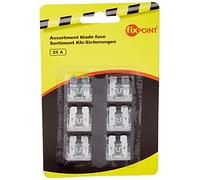 Fixpoint 20385 Kfz-Sicherungssortiment, 25 A, Transparent (6-er pack)