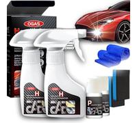 fjaldjfu Headlight Restoration Kit, 2025 Upgrade Scheinwerfer Aufbereitung Set, 180 ml Scheinwerfer Restaurationsspray für Matte & vergilbte Streuscheiben-geeignet für Auto, SUV, Motorrad, LKW (D)