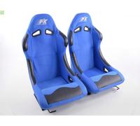 "FK Automotive" FK Sportsitze Auto Vollschalensitze Set Basic Stoff blau