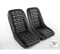 FK Oldtimersitze Auto Vollschalensitze Set Classic 1 Kunstleder schwarz mit