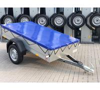 Flachplane 201x108cm für Stema FT OPTI AN 750 DBL 850 blau inkl. Planenseil Seil