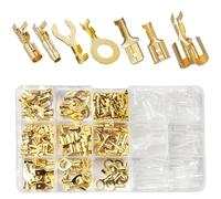 Flachstecker Set Kabelschuhe Flachsteckhülsen 6,3mm kfz,Ringkabelschuhe 6/8mm,Bullet Connector 3,9mm,Männlich & Weiblich mit Schutzhülle(280 Stück)
