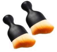 Flaconi 2PCS Auto Reinigungsbürste,Auto Zubehör Innenraum,Auto Innenreinigung,Auto Reinigungspinsel,Staubbürste Auto,Auto Pinsel Innenraum,Auto Staub Pinsel für Armaturenbrett (Braun)
