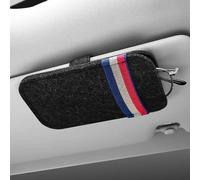 Flaconi Brillenhalter für Auto,Auto Zubehör,Sonnenblende Organizer,Auto Innenraum Deko,Sonnenbrillenhalter Auto,Sonnenblende Brillenetui,Universal Autozubehör,für Autos,Lieferwagen,SUVs (Schwarz)