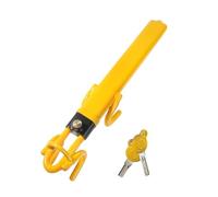 Flaconi Lenkradschloss für Auto,Lenkradkralle,Lenkradkralle Wohnmobil mit 3 Schlüsseln,Lenkradschloss mit Doppelhaken,Sicherheits Autoschloss,Geeignet für Autos,SUVs, Lieferwagen,Wohnmobile (Gelb)