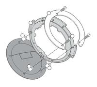 GIVI BF Tankbefestigung für TANKLOCK Tankrucksäcke, schwarz