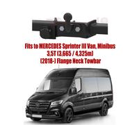 Flansch Hals Abschleppstange für Mercedes Sprinter (2018 & 13 Pin Bypass- Relais