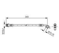 Flexibler Bremsleitung Außen Für FORD VOLVO VOLVO ASIA GALAXY S-MAX S60 S60L S80