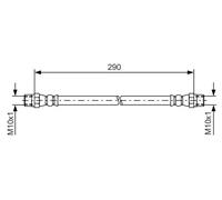Flexibler Bremsschlauch 1 987 476 061 BOSCH für BMW VOLVO