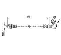 Flexibler Bremsschlauch 1 987 476 127 BOSCH für TOYOTA RAV 4 I RAV 4 I Cabrio