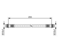 Flexibler Bremsschlauch 1 987 476 178 BOSCH für CITROËN PEUGEOT RENAULT