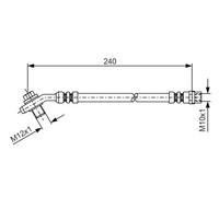 Flexibler Bremsschlauch 1 987 476 332 BOSCH für AUDI A4 B5 A4 B5 Avant