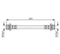 Flexibler Bremsschlauch 1 987 476 436 BOSCH für SUBARU SUZUKI