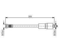 BOSCH Bremsschlauch 1987476751 für BMW