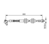 Flexibler Bremsschlauch 1 987 481 A48 BOSCH für OPEL ASTRA J GTC CASCADA