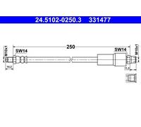 Flexibler Bremsschlauch 24.5102-0250.3 ATE für AUDI A8 D2