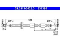 ATE 24.5113-0423.3 Brake Hose for BMW