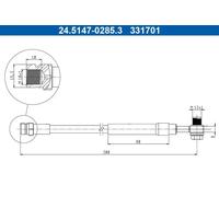 ATE Bremsschlauch 24.5147-0285.3