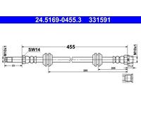 Bremsschlauch ATE 24.5169-0455.3