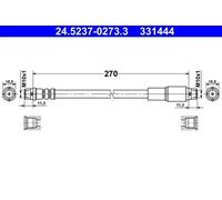 Flexibler Bremsschlauch 24.5237-0273.3 ATE für AUDI A6 C4 A6 C4 Avant