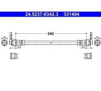 Flexibler Bremsschlauch 24.5237-0342.3 ATE für MERCEDES-BENZ A-KLASSE