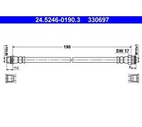 ATE Bremsschlauch 24.5246-0190.3 – flexibel, passend für CITROËN DS & PEUGEOT