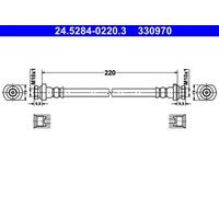 Flexibler Bremsschlauch 24.5284-0220.3 ATE für CHEVROLET DAEWOO