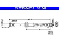 83.7713-0487.3 Bremsschlauch