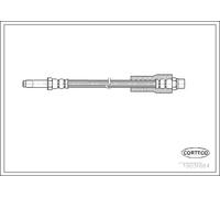CORTECO Bremsschlauch hinten rechts links für BMW 19031664