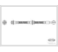 CORTECO Bremsschlauch links für NISSAN 19032276